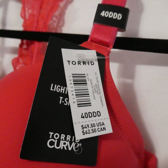 TORRID - Curve | 40 DDD | Lightly Lined T-Shirt Bra | Front Closure | NWT - Picture 4 of 16